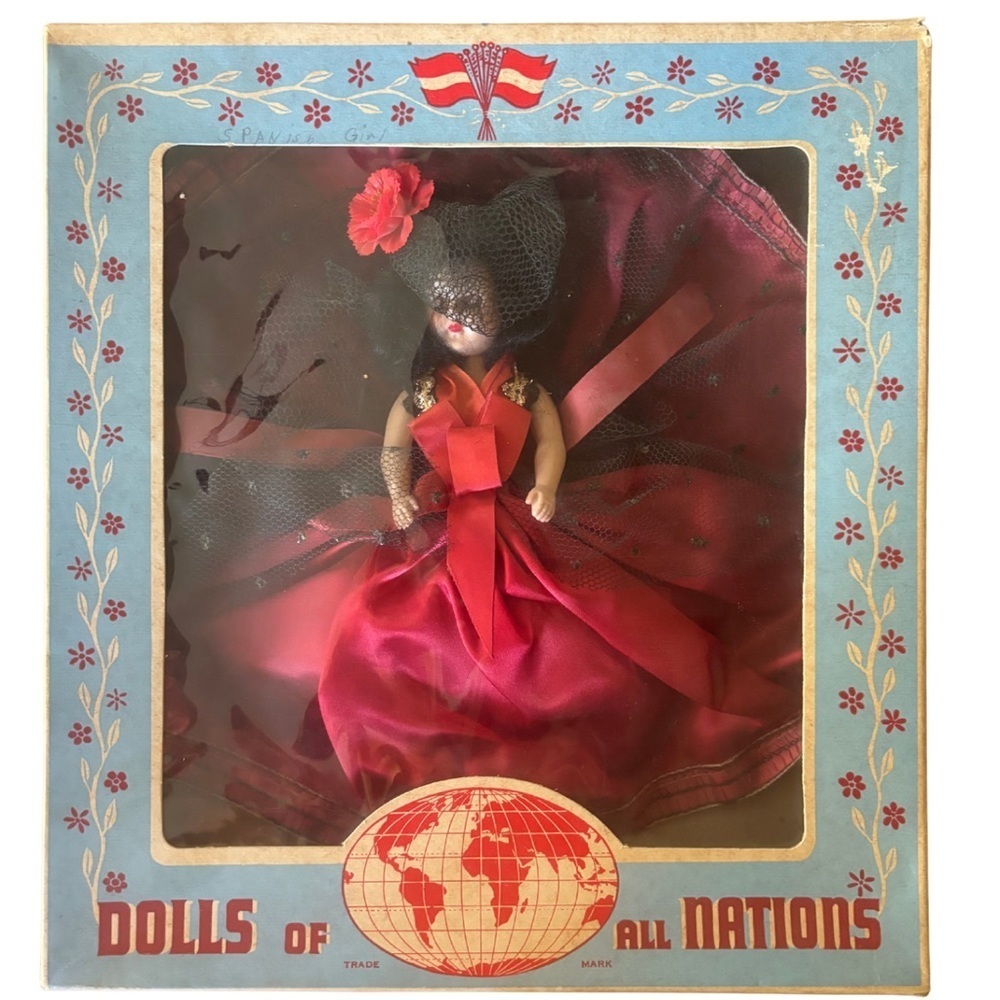 🌎 Vintage “Dolls of All Nations” – Spanish Girl Doll (Original Box) 🇪🇸 - Picture 3 of 8